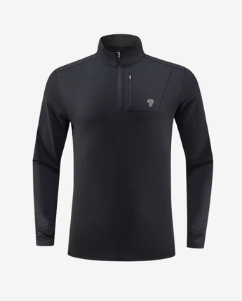1/4 Zip Pull - “Wind Polar” Noir / XS