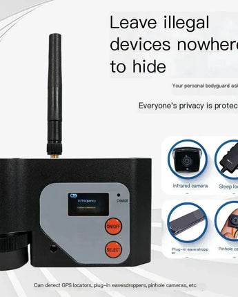 Détecteur de caméra infrarouge sans fil, Scanner de Signal RF, Anti-écoute, autodéfense, recherche de caméra CHINA