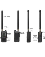 Drone Detector 3 language Handheld 30MHz-6.4GHz Ultra large gamme batterie 6000mah intégrée pour divers UAV Détection précise