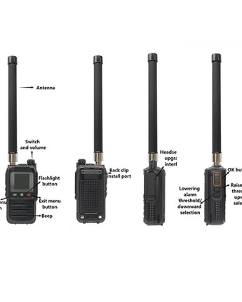 Drone Detector 3 language Handheld 30MHz-6.4GHz Ultra large gamme batterie 6000mah intégrée pour divers UAV Détection précise