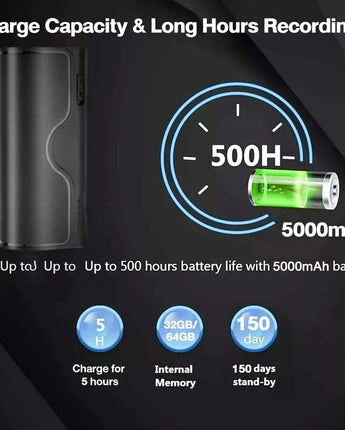 Mini enregistreur Audio numérique, stylo USB professionnel, réduction du bruit activée par la voix, enregistrement Dictaphone, stylo enregistreur Audio longue durée